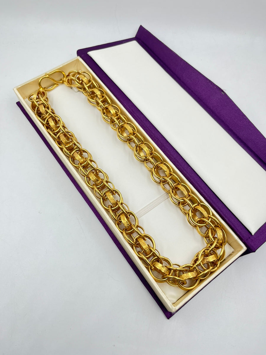 GRAM GOLD PLATING CHAIN FOR MEN DESIGN A-192