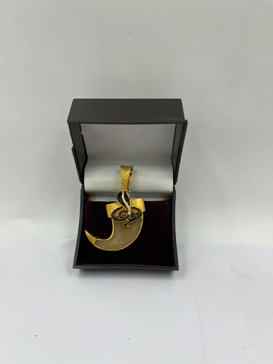 GRAM GOLD PLATING GOGA MAHARAJ NAIL PENDANT FOR MEN DESIGN A-36