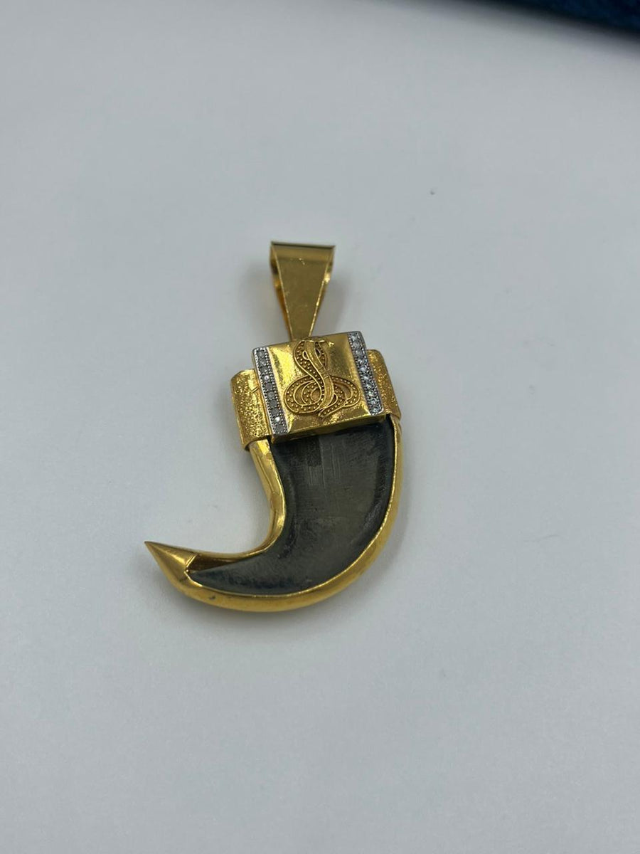 GRAM GOLD PLATING GOGA MAHARAJ NAIL PENDANT FOR MEN DESIGN A-60