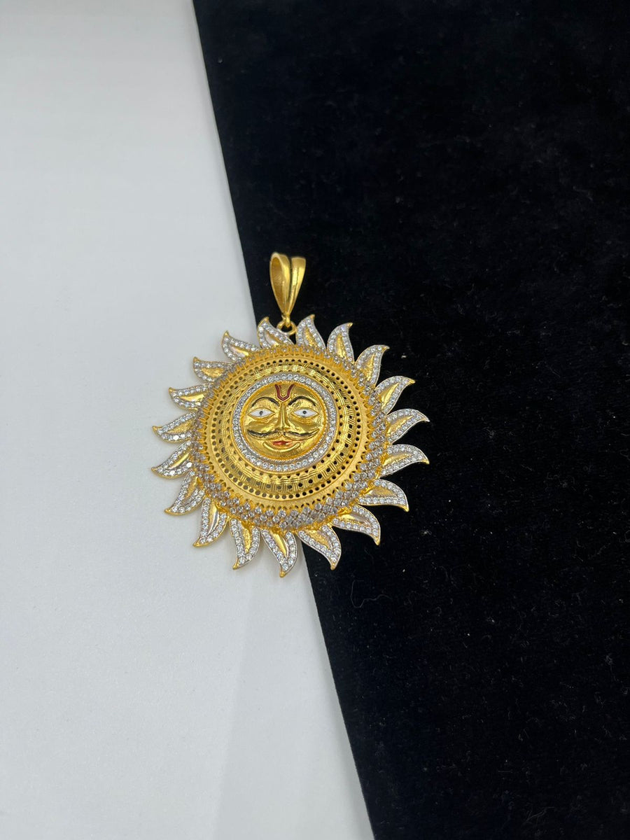 GRAM GOLD FORMING SURYA PENDANT FOR MEN DESIGN A-136