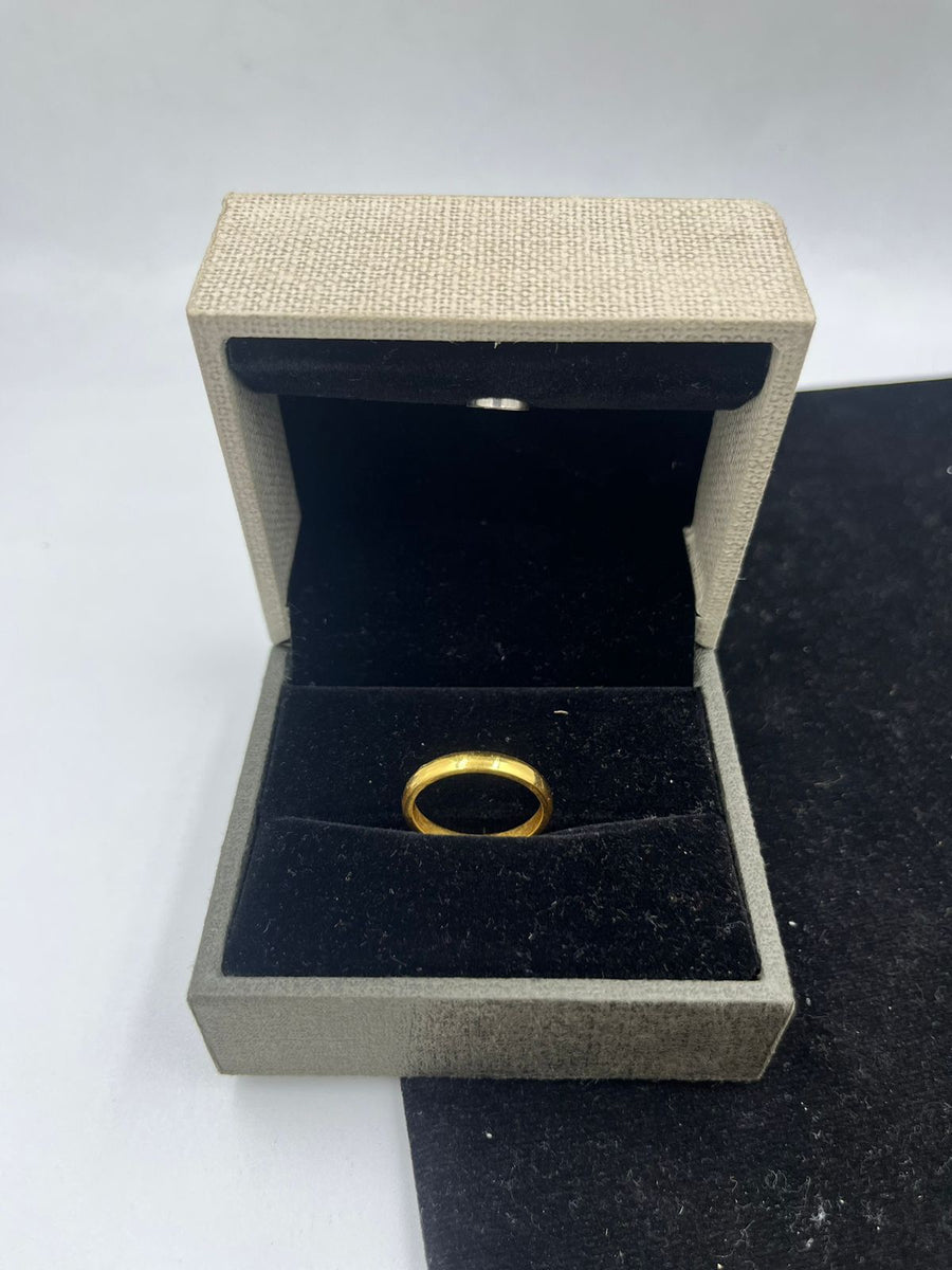 GRAM GOLD FORMING PLAN RING FOR MEN DESIGN A-475 – Radhe Imitation