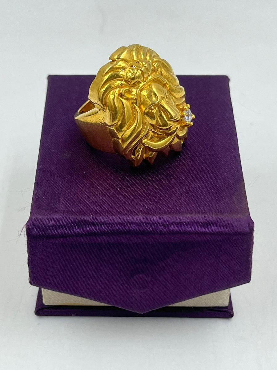 GRAM GOLD LION RING FOR MEN DESIGN A-622