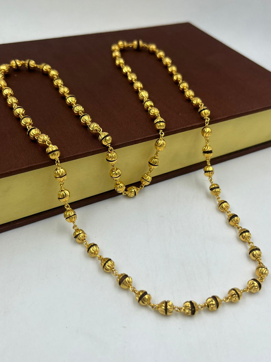 GRAM GOLD FORMING TULSI MALA FOR MEN DESIGN A-19 – Radhe Imitation