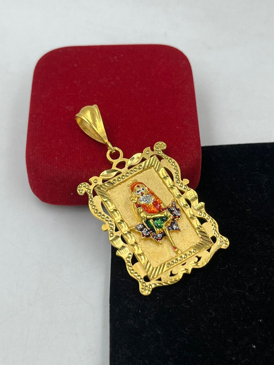 GRAM GOLD SAI BABA PENDANT FOR MEN DESIGN A-317