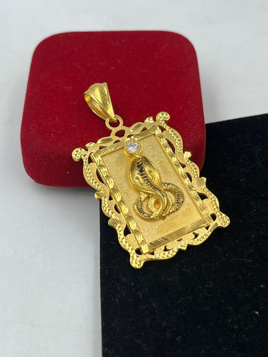 GRAM GOLD GOGA MAHARAJ PENDANT FOR MEN DESIGN A-318