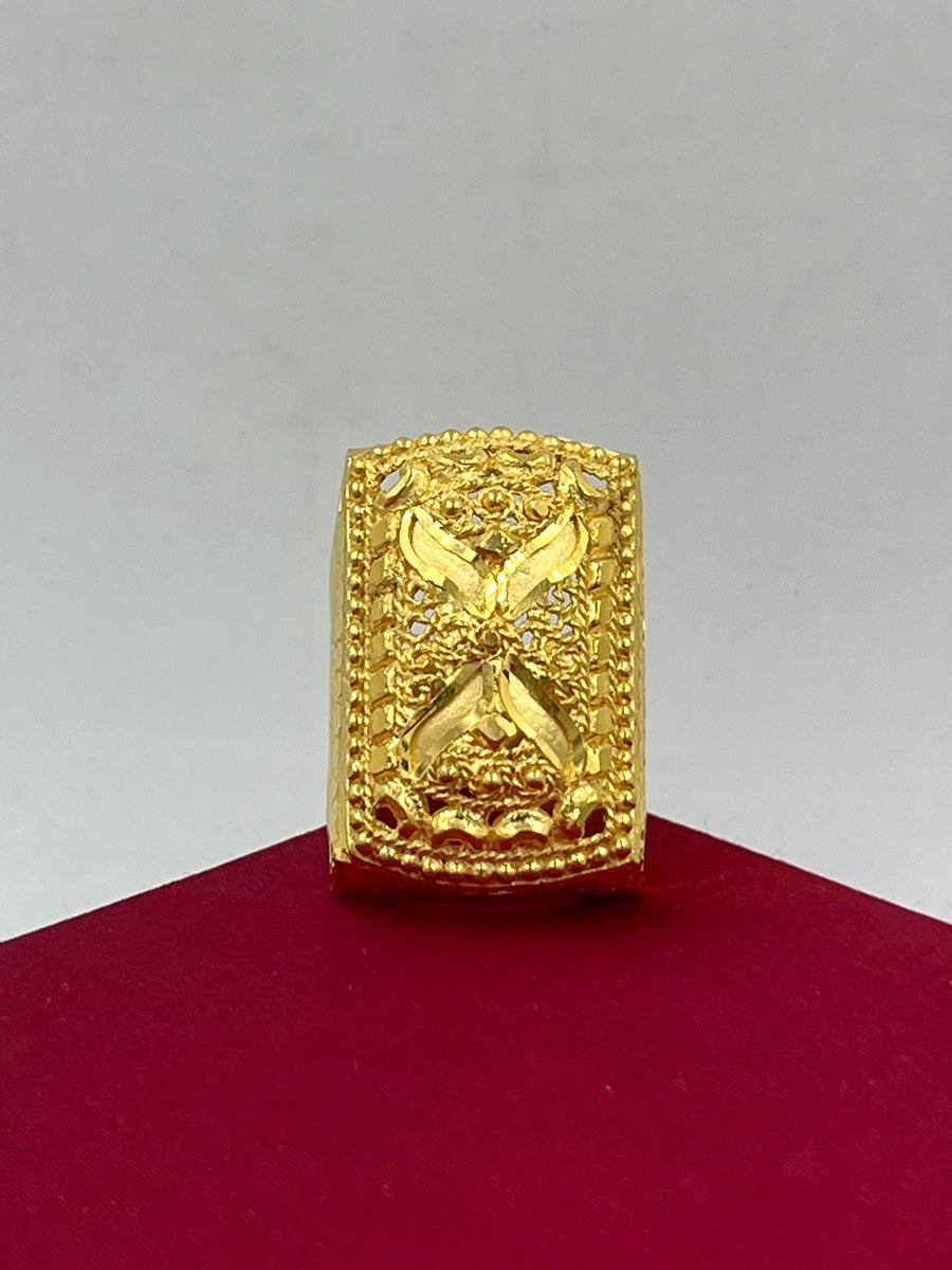 Biscuitring Mensring 916 Gold Biscuit Ring Design DMJ Premium