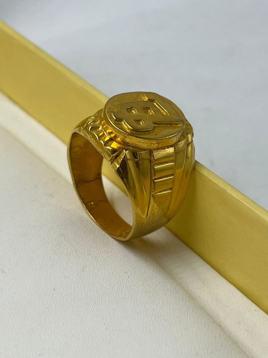 GRAM GOLD RING FOR MEN DESIGN A-712 - Main Image