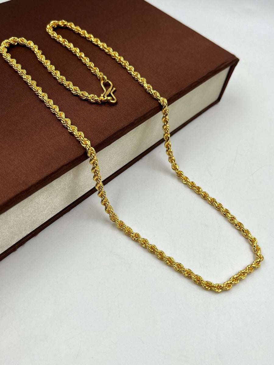 GRAM GOLD ROUND RASSA CHAIN FOR MEN DESIGN A-694