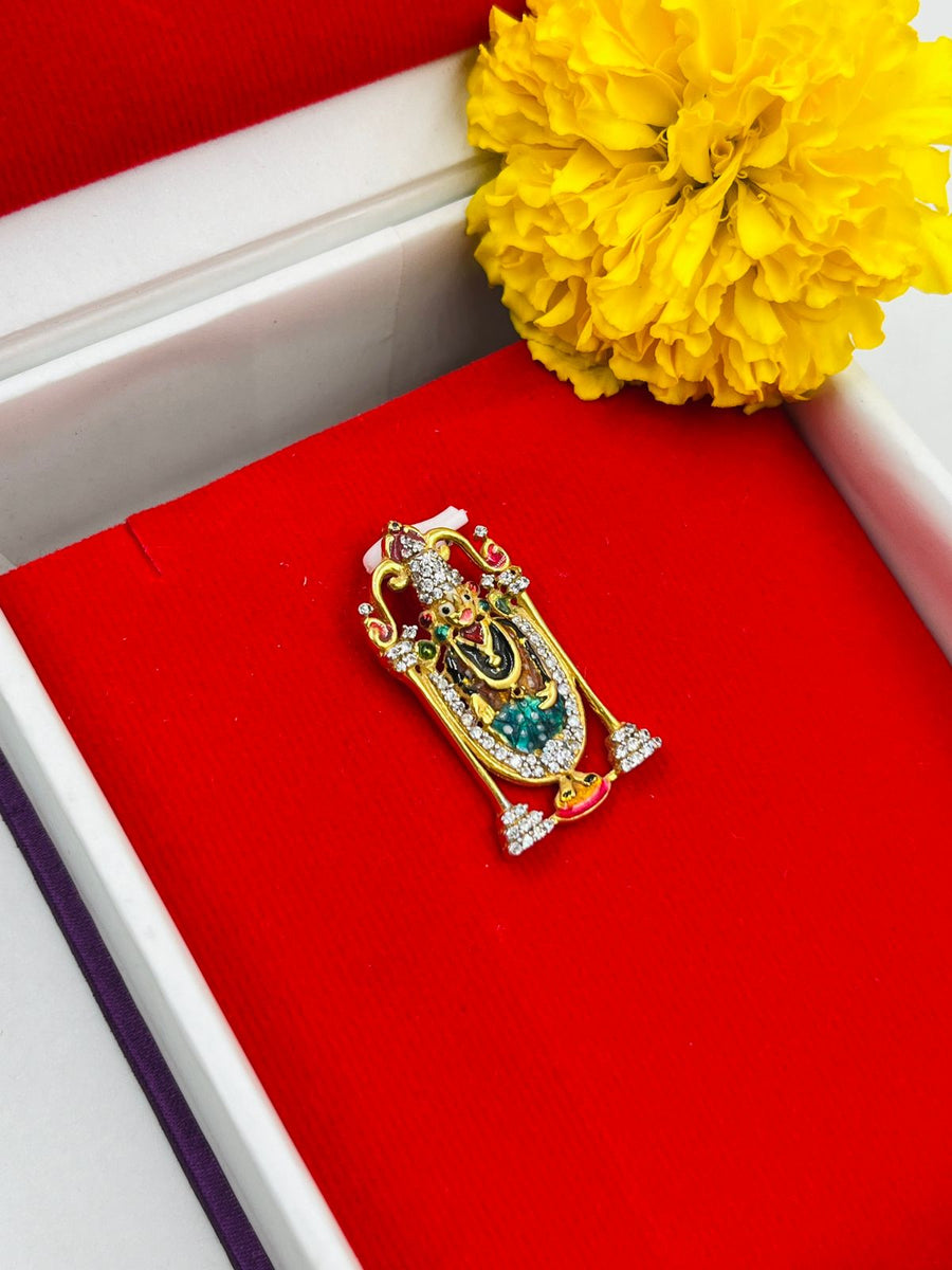 GRAM GOLD TIRUPATI BALAJI PENDANT FOR MEN DESIGN A-401 – Radhe