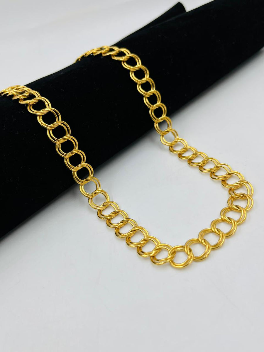 ハン23k（30-60） 1 GRAM GOLD KADI CHAIN FOR MEN DESIGN A-438 – Radhe Imitation
