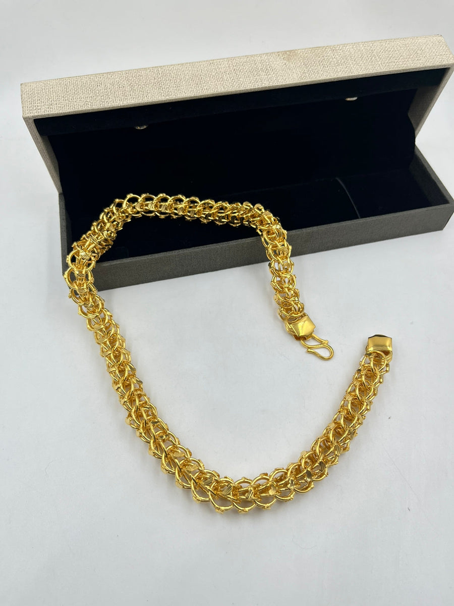 Gop Chain 1 GRAM GOLD PLATING GOP CHAIN FOR MEN DESIGN A-196 – Radhe Imitation