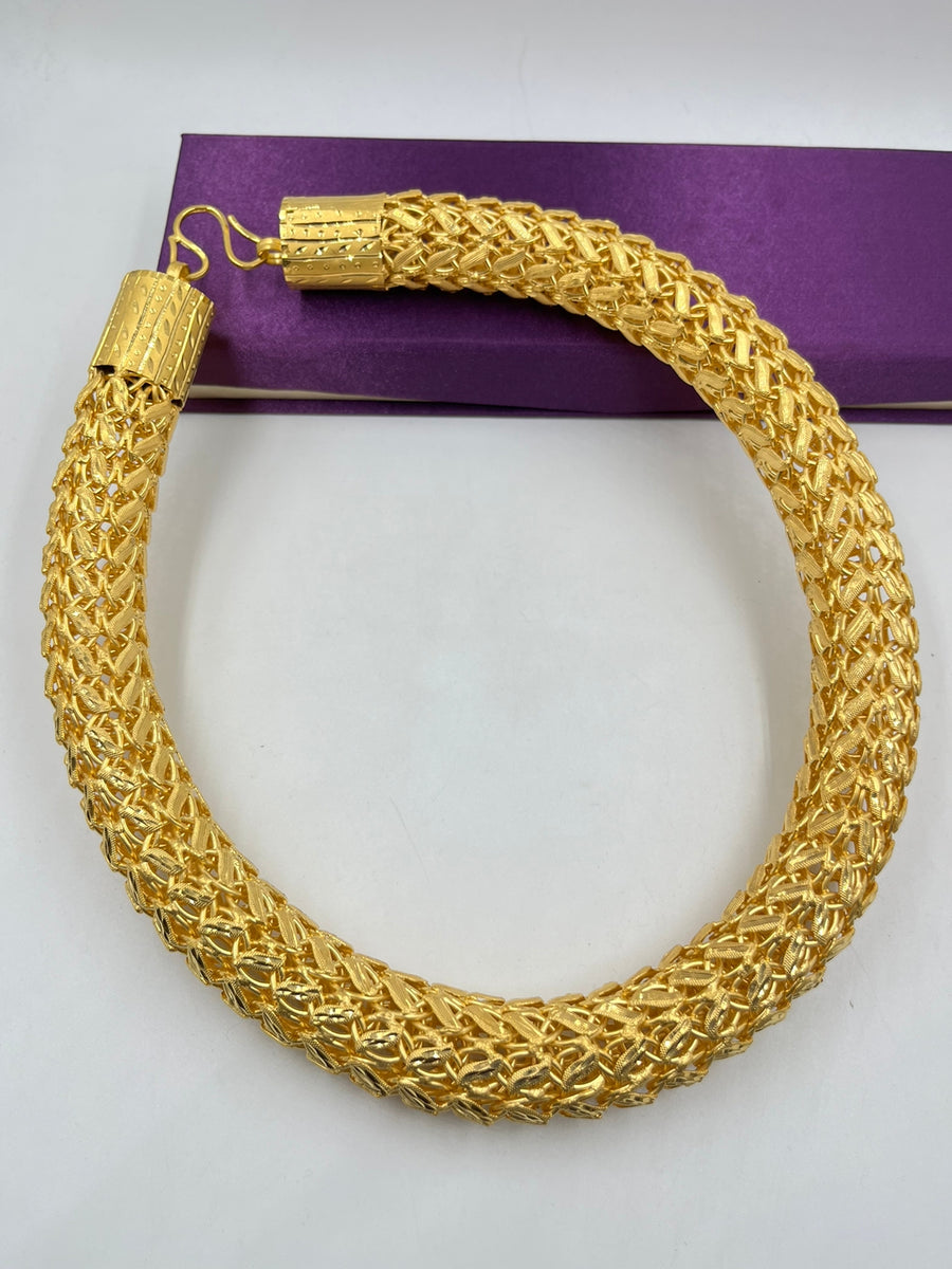 Gop Chain 1 GRAM GOLD PLATING HEAVY GOP CHAIN FOR MEN DESIGN A-224 – Radhe Imitation