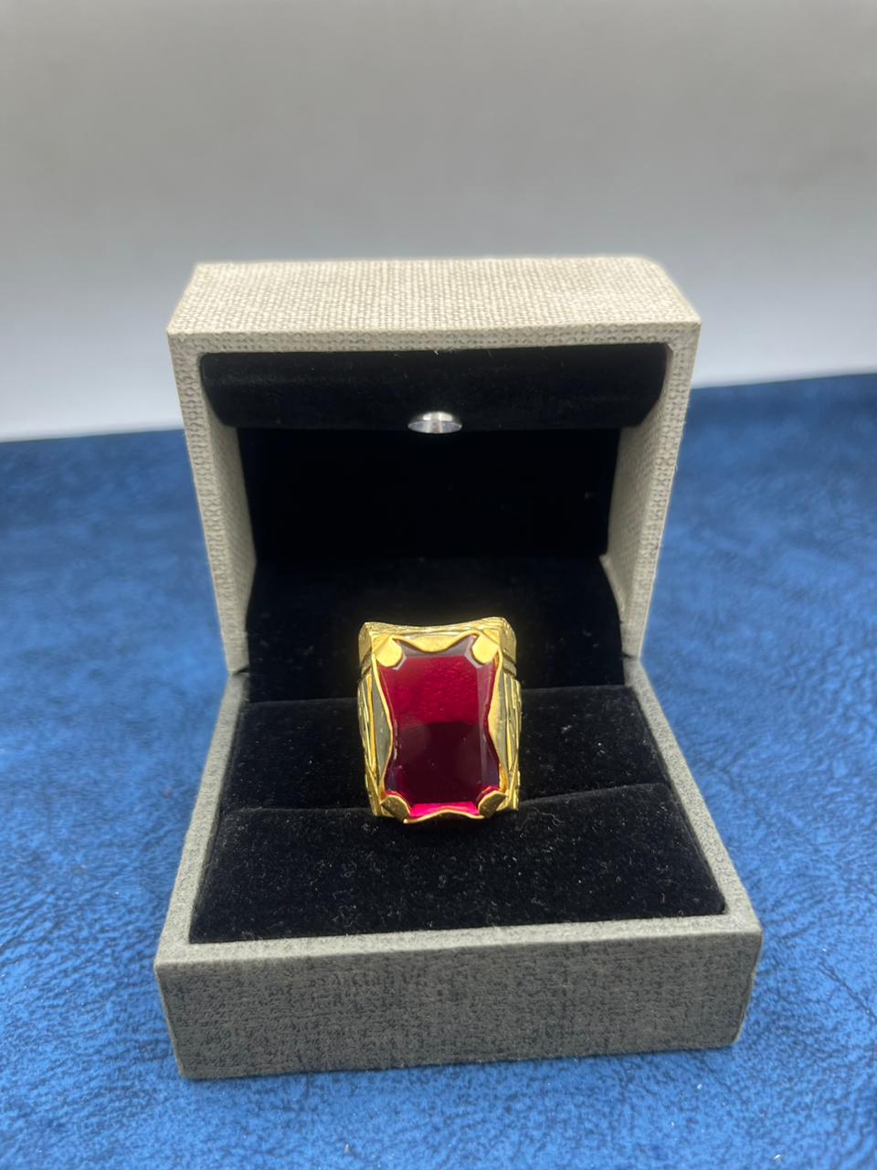 1 GRAM GOLD FORMING BIG SIZE FULLY DIAMOND RING FOR MEN DESIGN A-844 –  Radhe Imitation