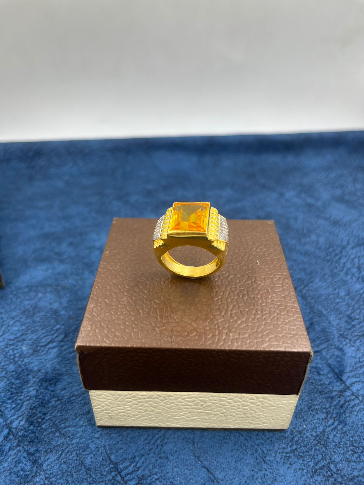 14k Yellow Gold Large Mens Diamond Ring 7.30 Ctw – Avianne Jewelers