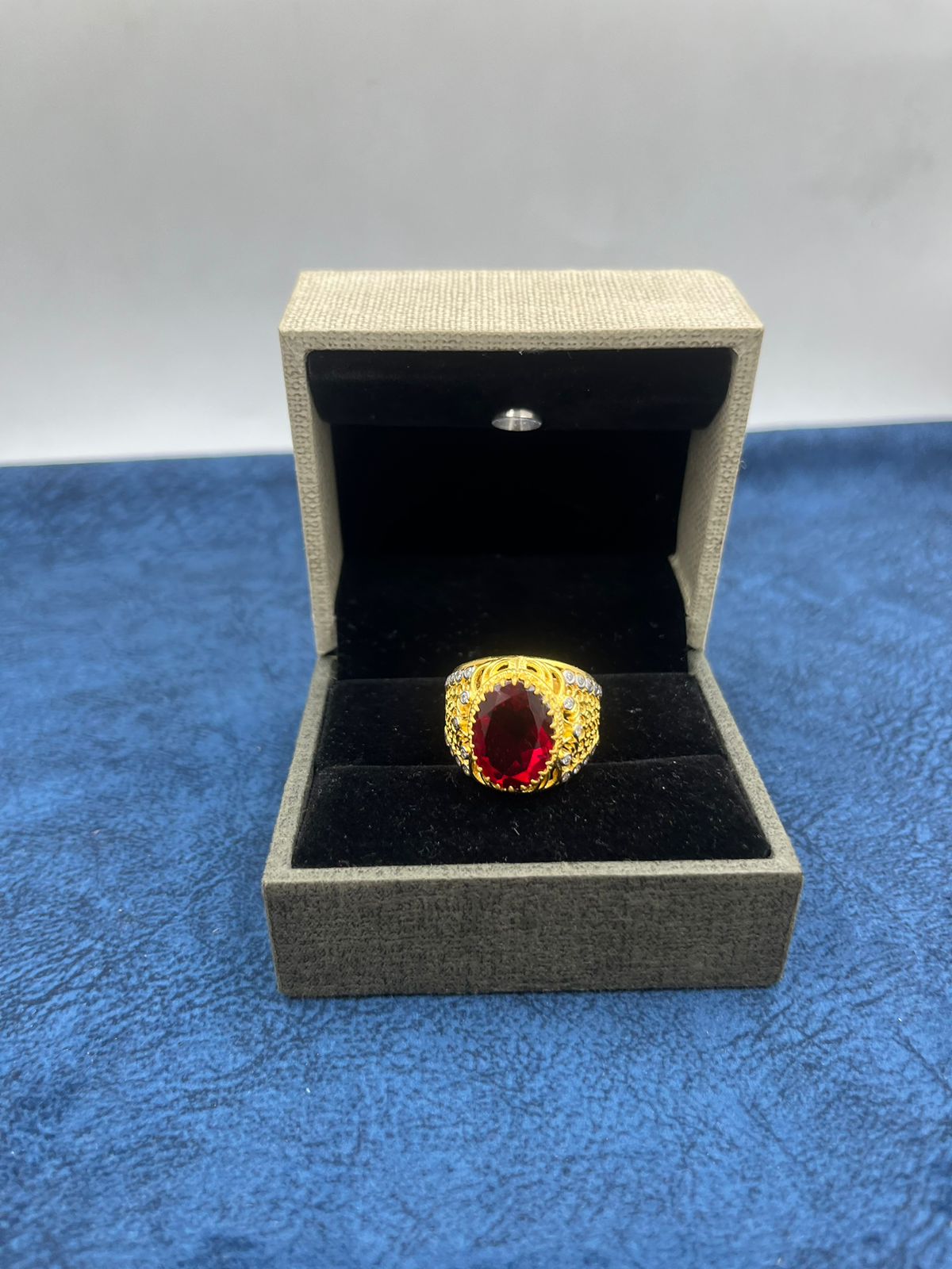 E419 Fine Jewelry Pure 18k Gold Natural Red Tourmaline 4.2ct Gemstones  Diamonds Gift Female Rings For Women Fine Ring - Rings - AliExpress