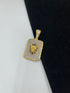 1 GRAM GOLD FORMING DIAMOND PENDANT WITH LION DESIGN A-175