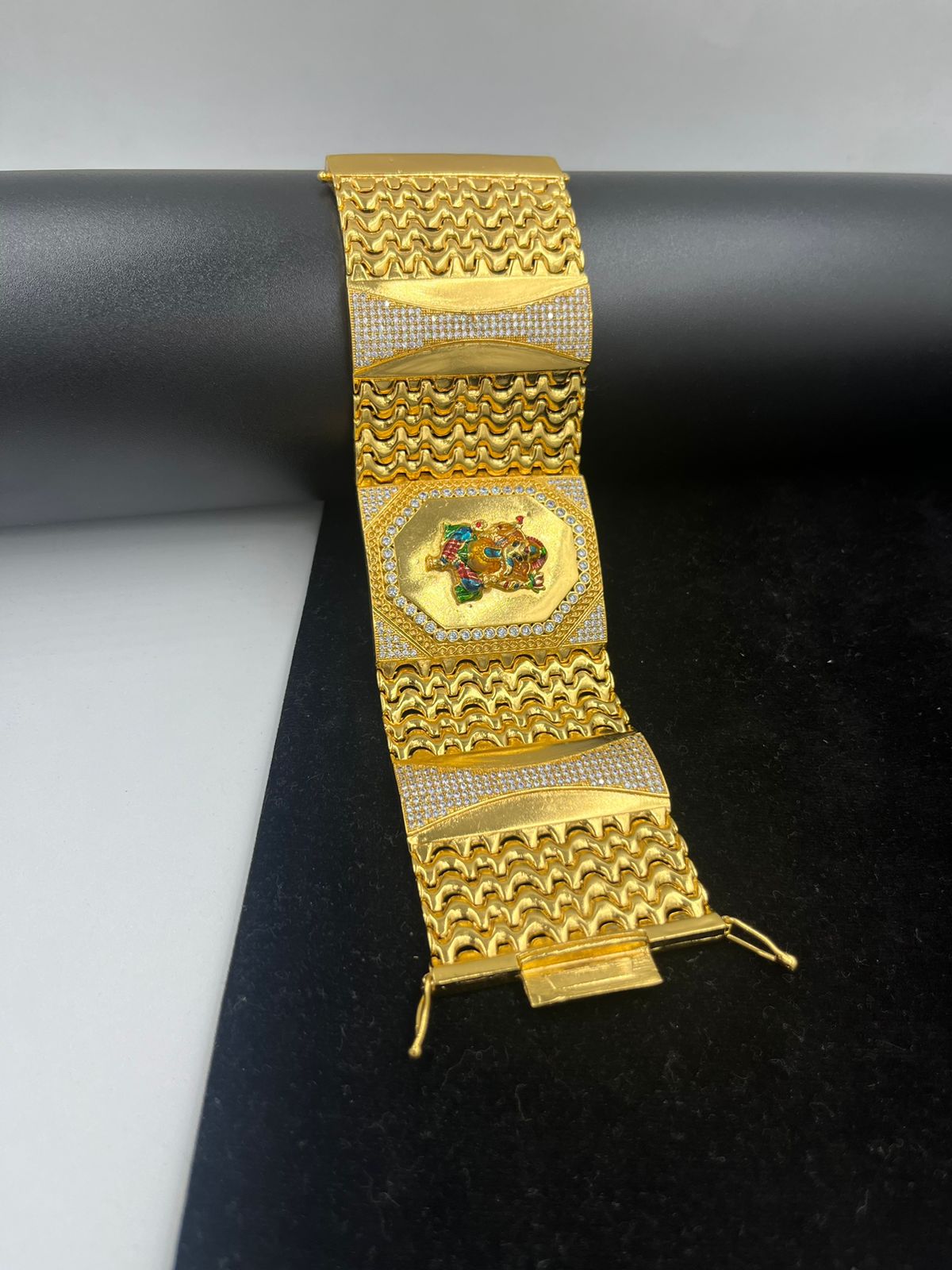 Buy quality Gold Plated ganpati Rudraksha bracelet in Ahmedabad