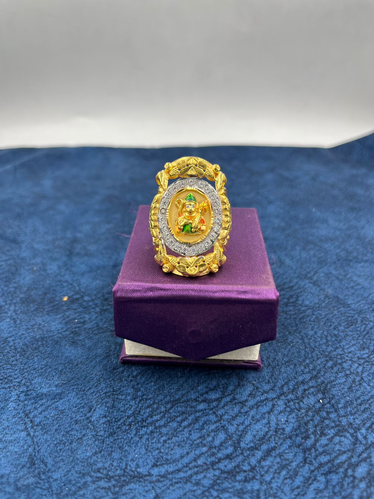 Buy ZUMRUT MAKING YOU A STYLE SENSATION Gold Plated CZ Studded Hanuman  Bajrangbali on Tortoise Finger Ring Men and Women Online at Best Prices in  India - JioMart.