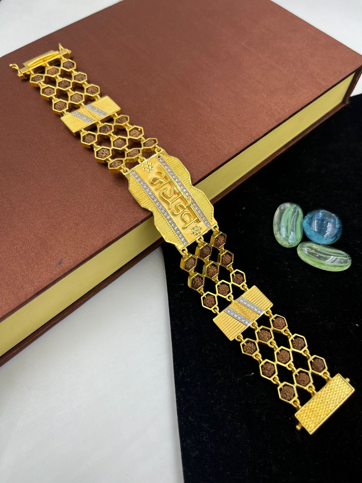 Classy Golden Mahadev Trishool Charm Bracelet – VOYLLA