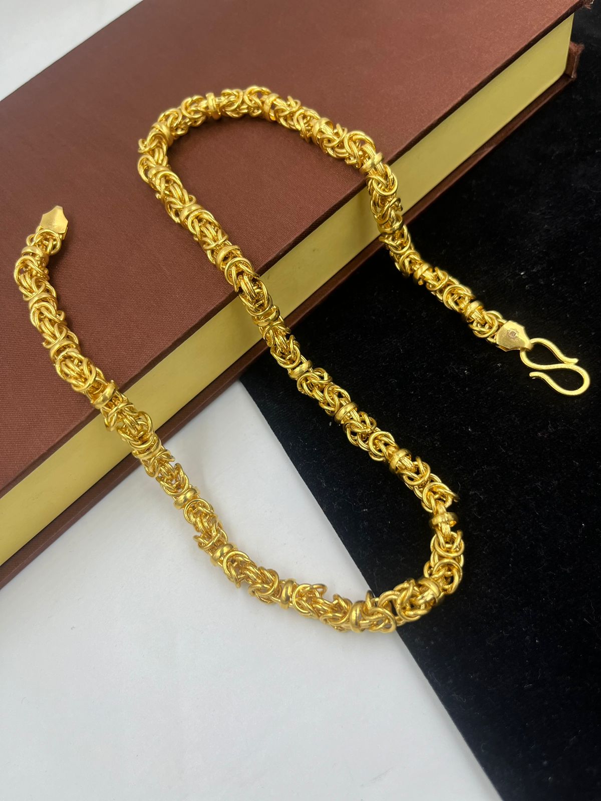 Yellow Gold Simple Gold Chain Design For Man GOLDGIFTIDEAS 22K