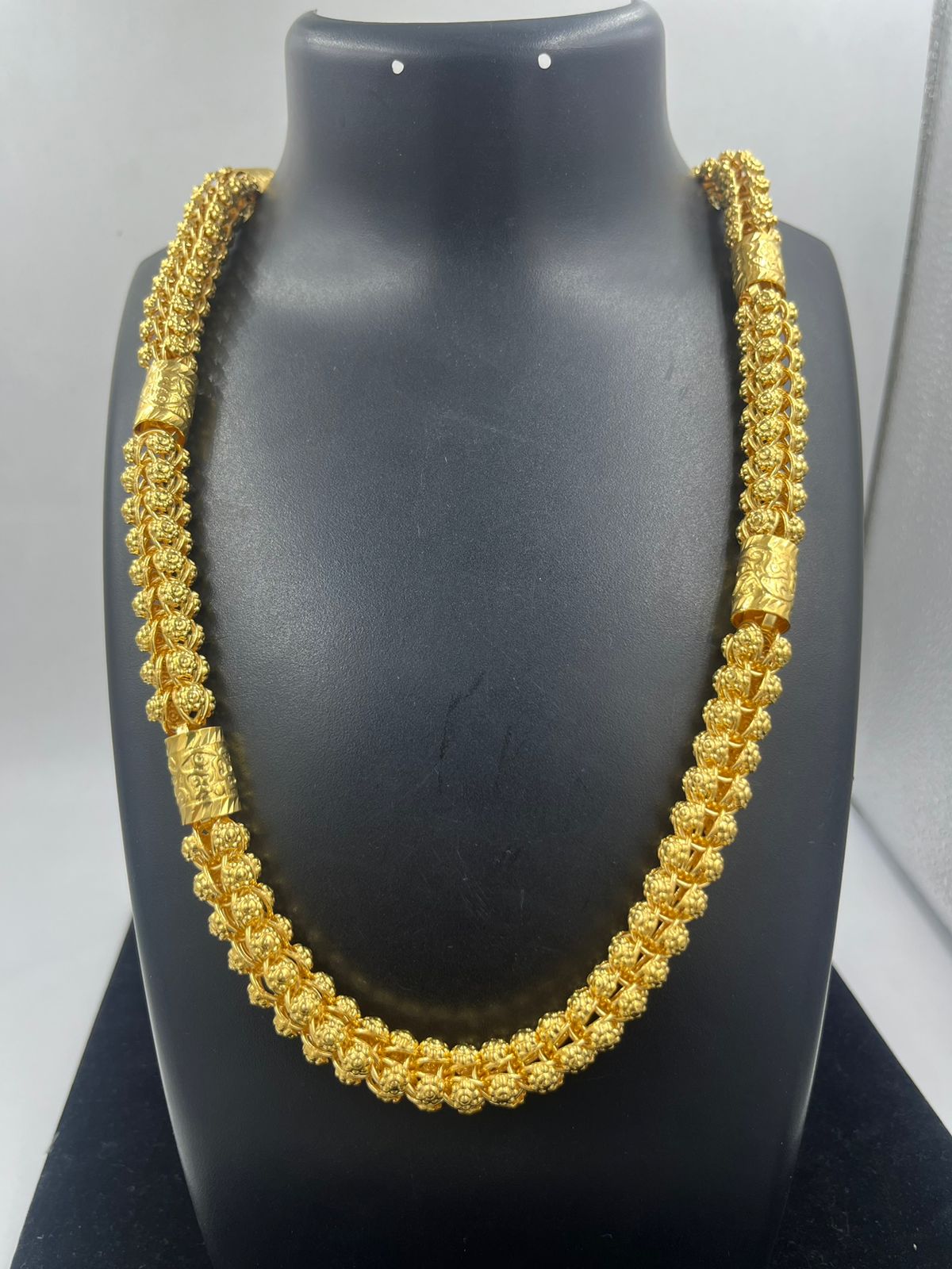 Gop Chain 1 GRAM GOLD CHAIN FLOWER GOP CHAIN FOR MEN DESIGN A-378 – Radhe Imitation