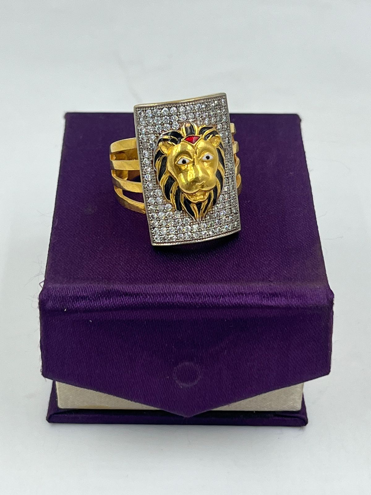 1 Gram Gold Plated Lion Distinctive Design Best Quality Ring For Men -  Style B358 – Soni Fashion®