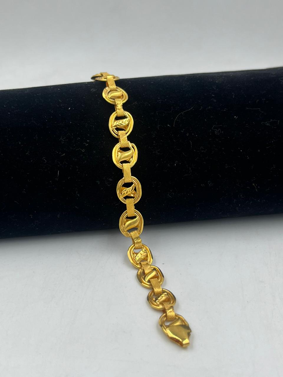 Buy Daily Wear One Gram Gold Mens Bracelet Party Wear Jewelry BRAC324
