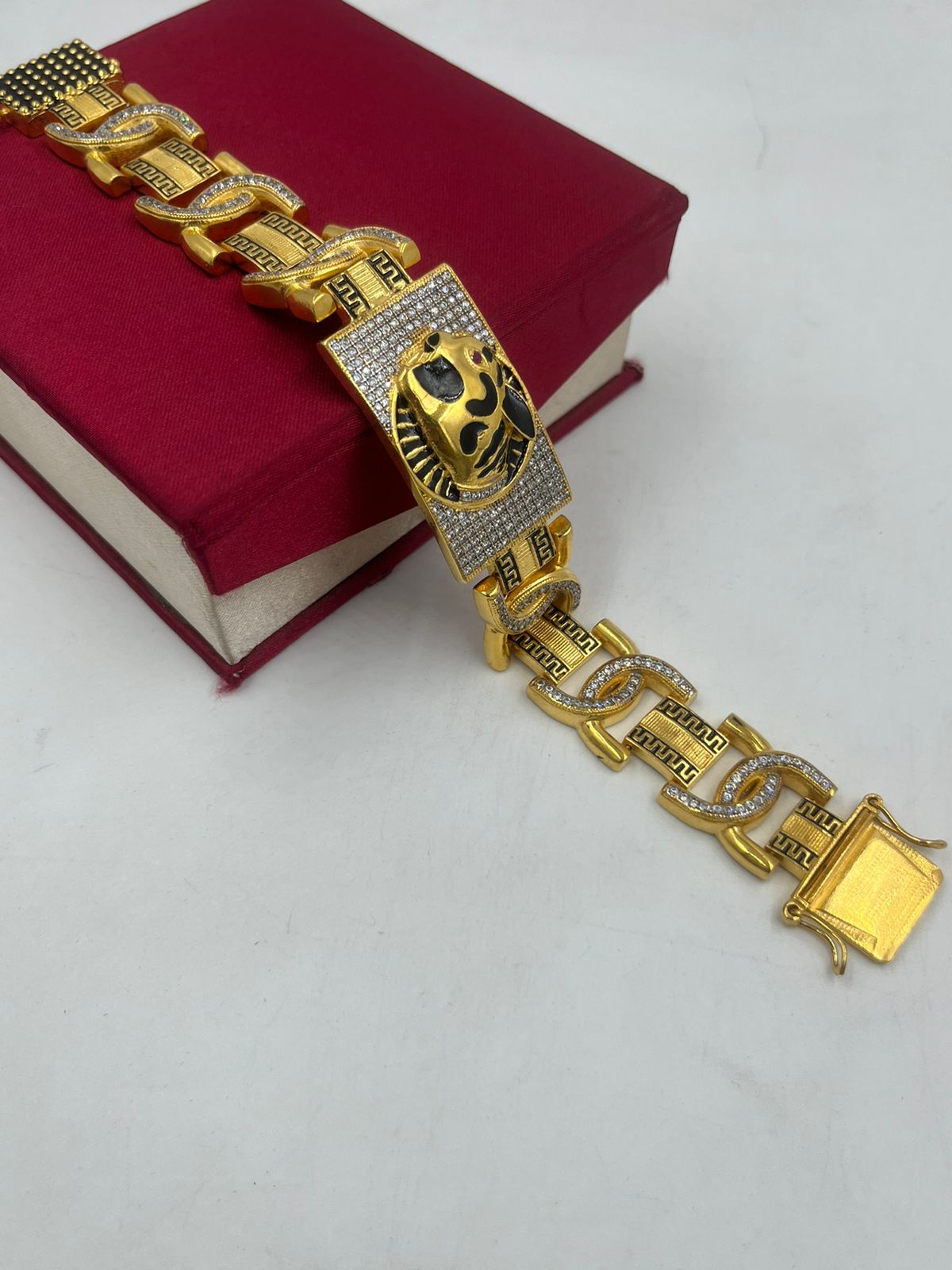 Men Colorful Tiger Eye Natural Stone Bead Bracelets Charm Lucky Bracelet  Jewelry | eBay
