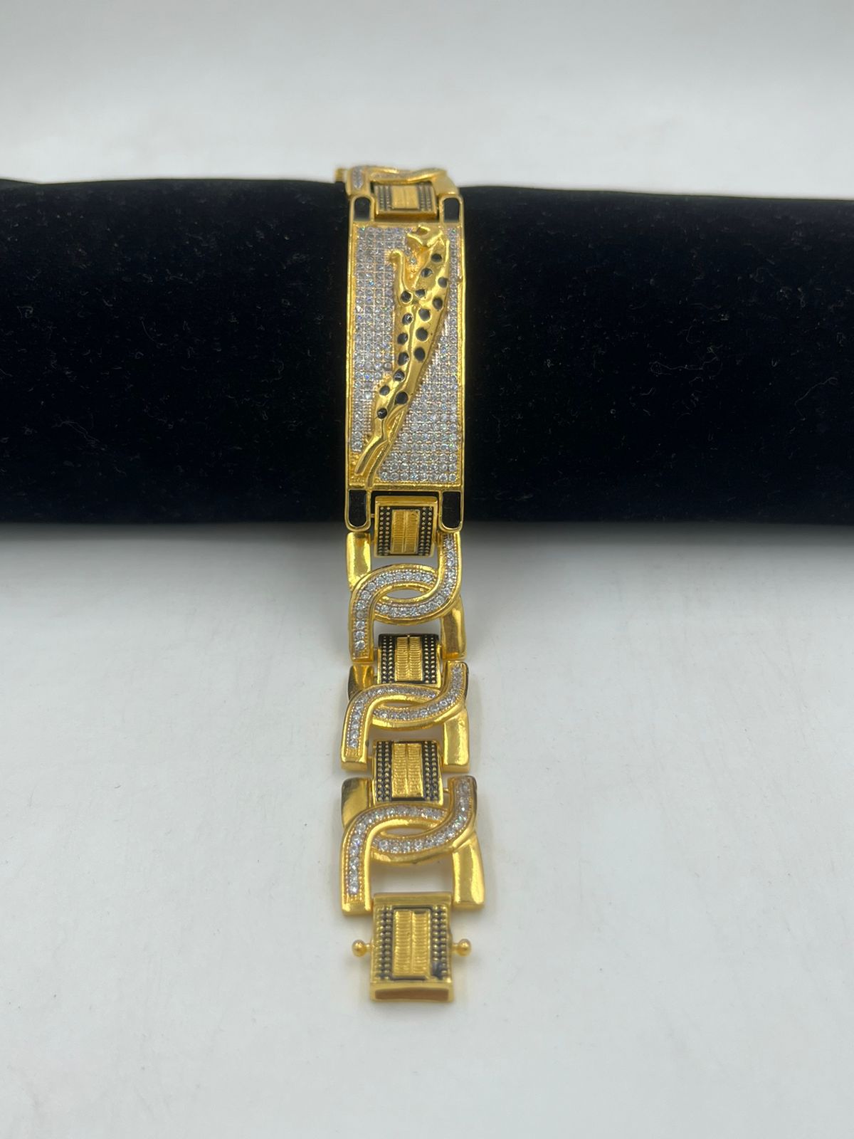 Bracelet yellow gold 585/000, length: approx. 20 cm, wid… | Drouot.com