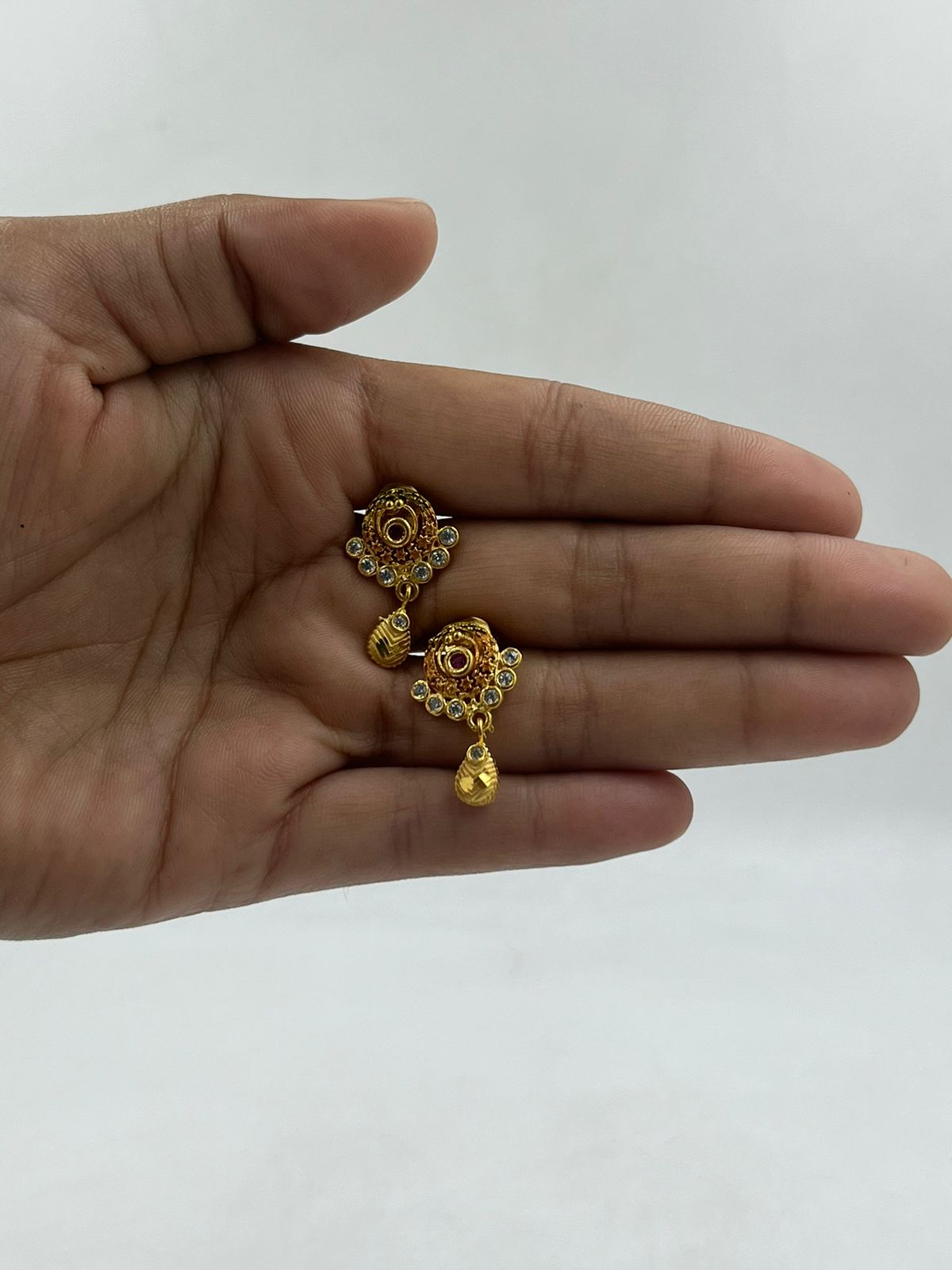 Daily Wear Gram Gold Earrings New Design Gram Gold Daily Wear Gold