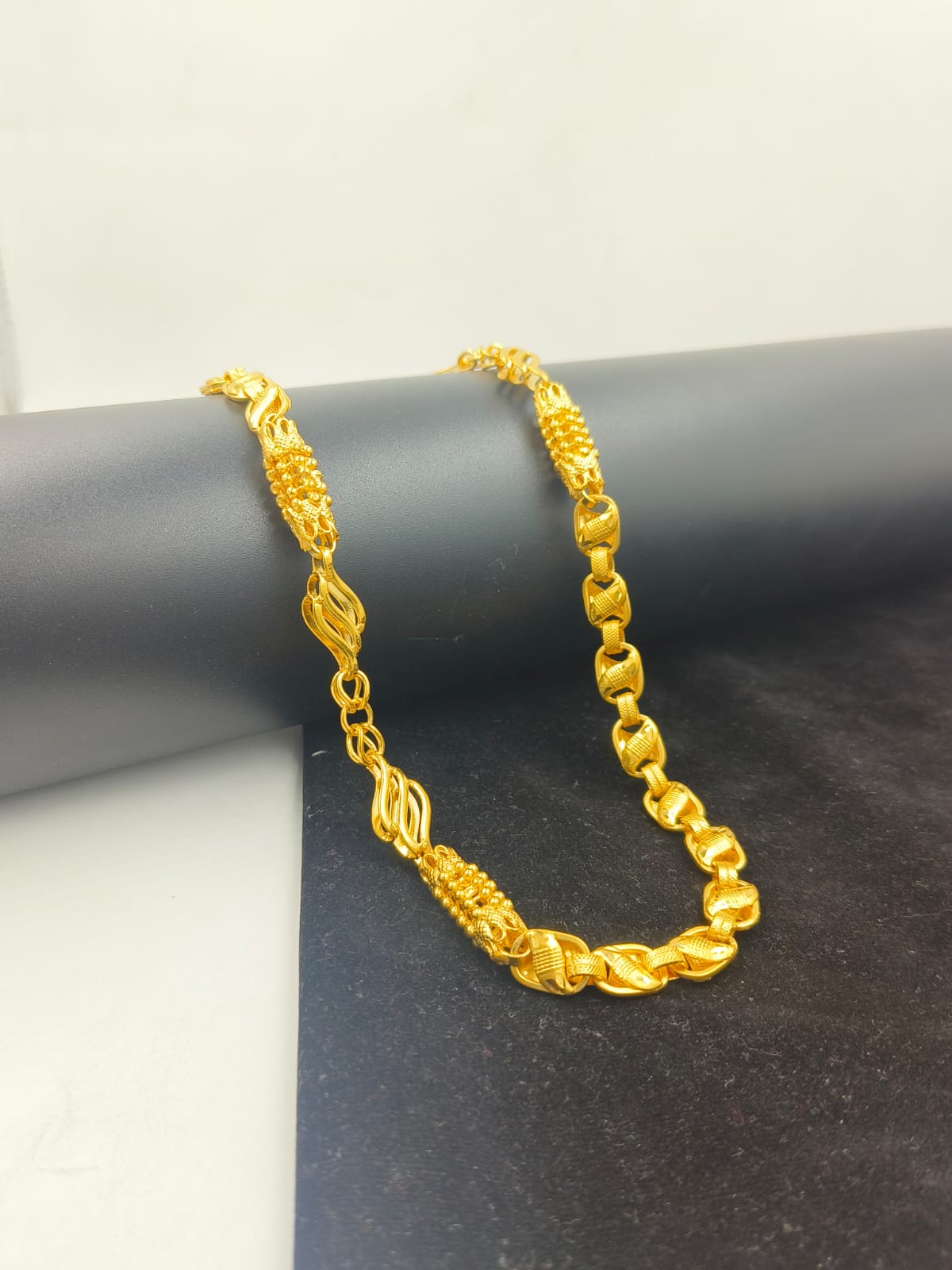 Gop Chain 1 GRAM GOLD GOP CHAIN FOR MEN DESIGN A-402 – Radhe Imitation