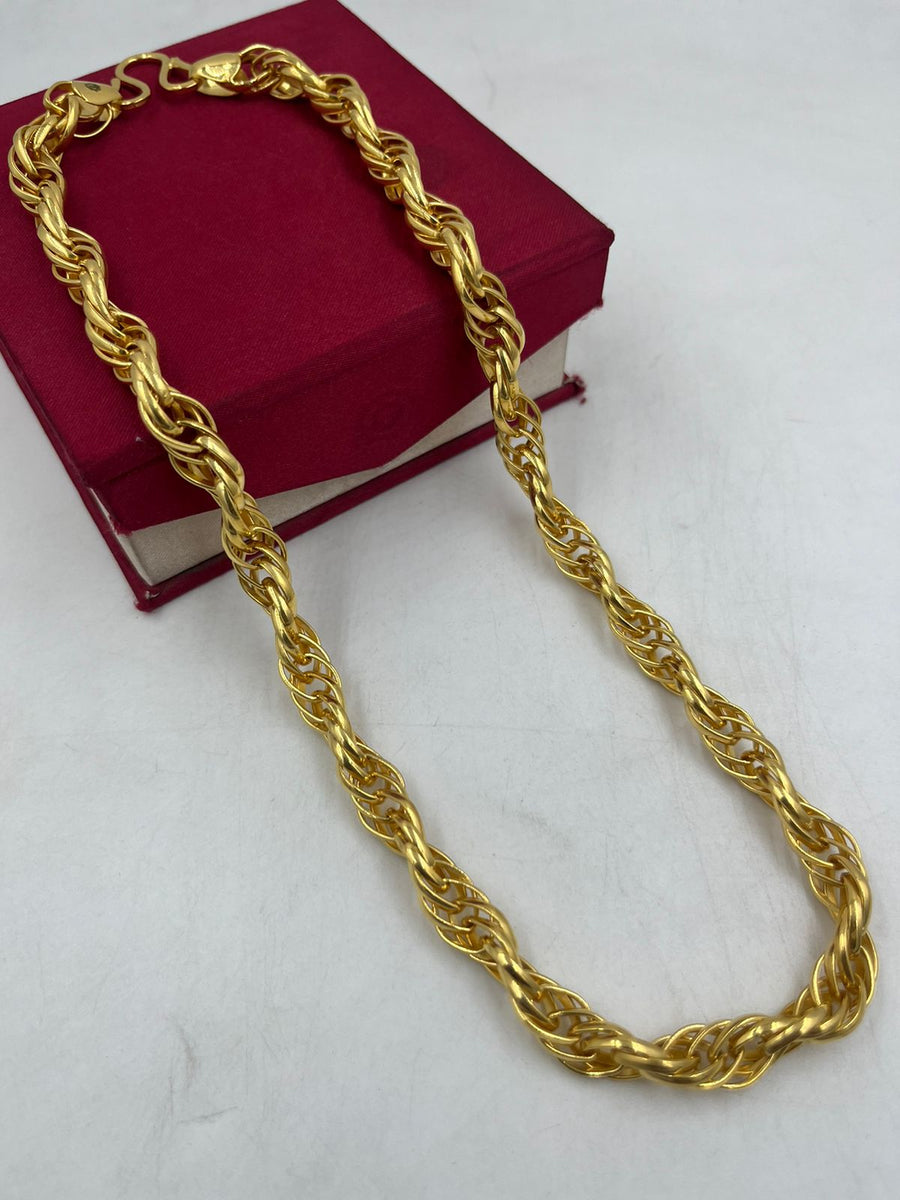 1 GRAM GOLD CHAIN FOR MEN DESIGN A-528 – Radhe Imitation