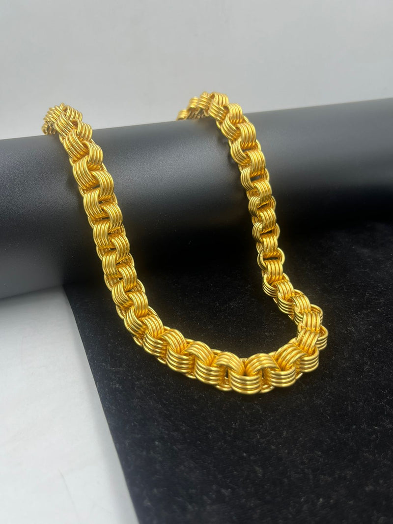 Gram Gold Mens Gold Chain Design 2019 CHN371 Gram Gold Plated