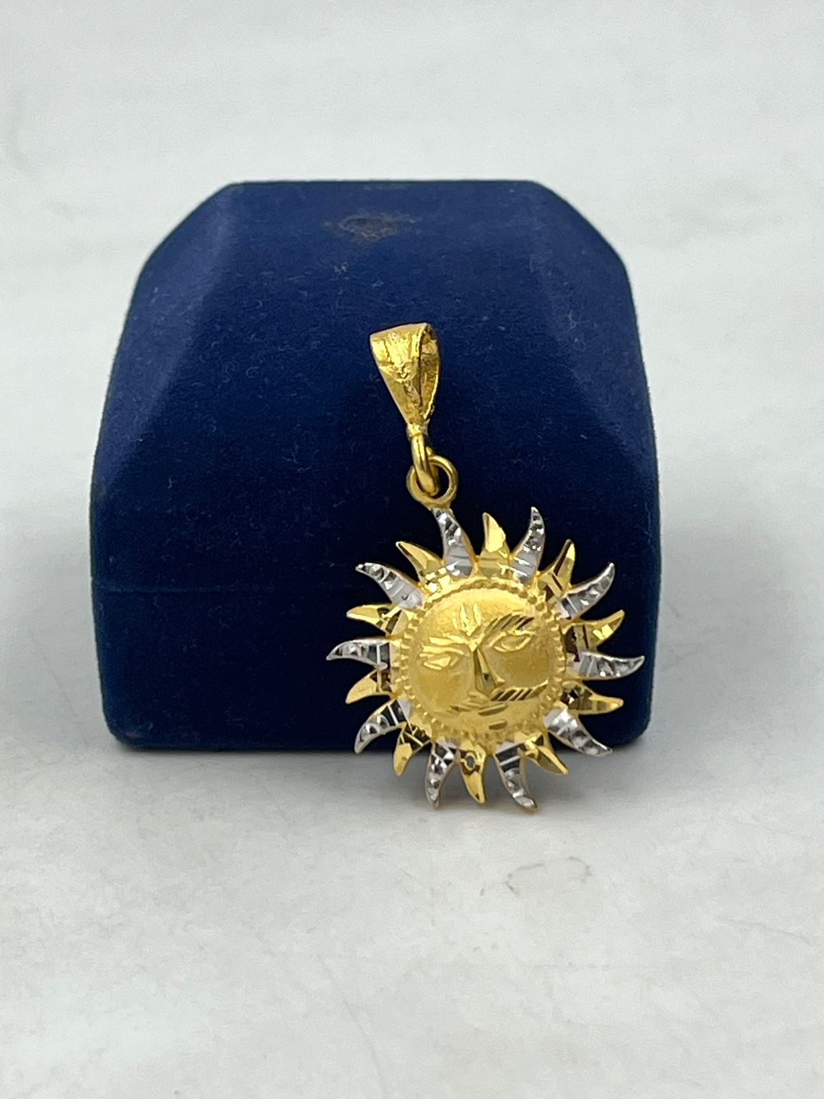 Gold Plated Pendant Sun Locket Gold Design 916 Hallmark Gold