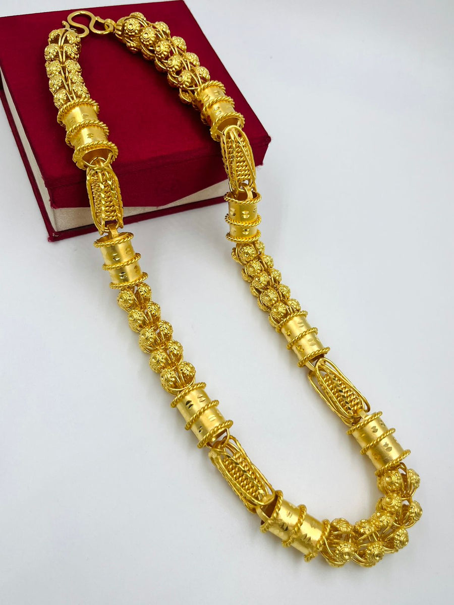 Gop Chain 1 GRAM GOLD GOP CHAIN FOR MEN DESIGN A-542 – Radhe Imitation