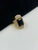 1 GRAM GOLD FORMING BLACK DIAMOND STONE RING FOR MEN DESIGN A-959