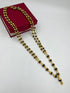 1 GRAM GOLD FORMING 2 LINE RUDRAKSHA MALA FOR MEN DESIGN A-84