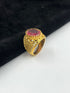 1 GRAM GOLD FORMING DIAMOND RING FOR MEN DESIGN A-963