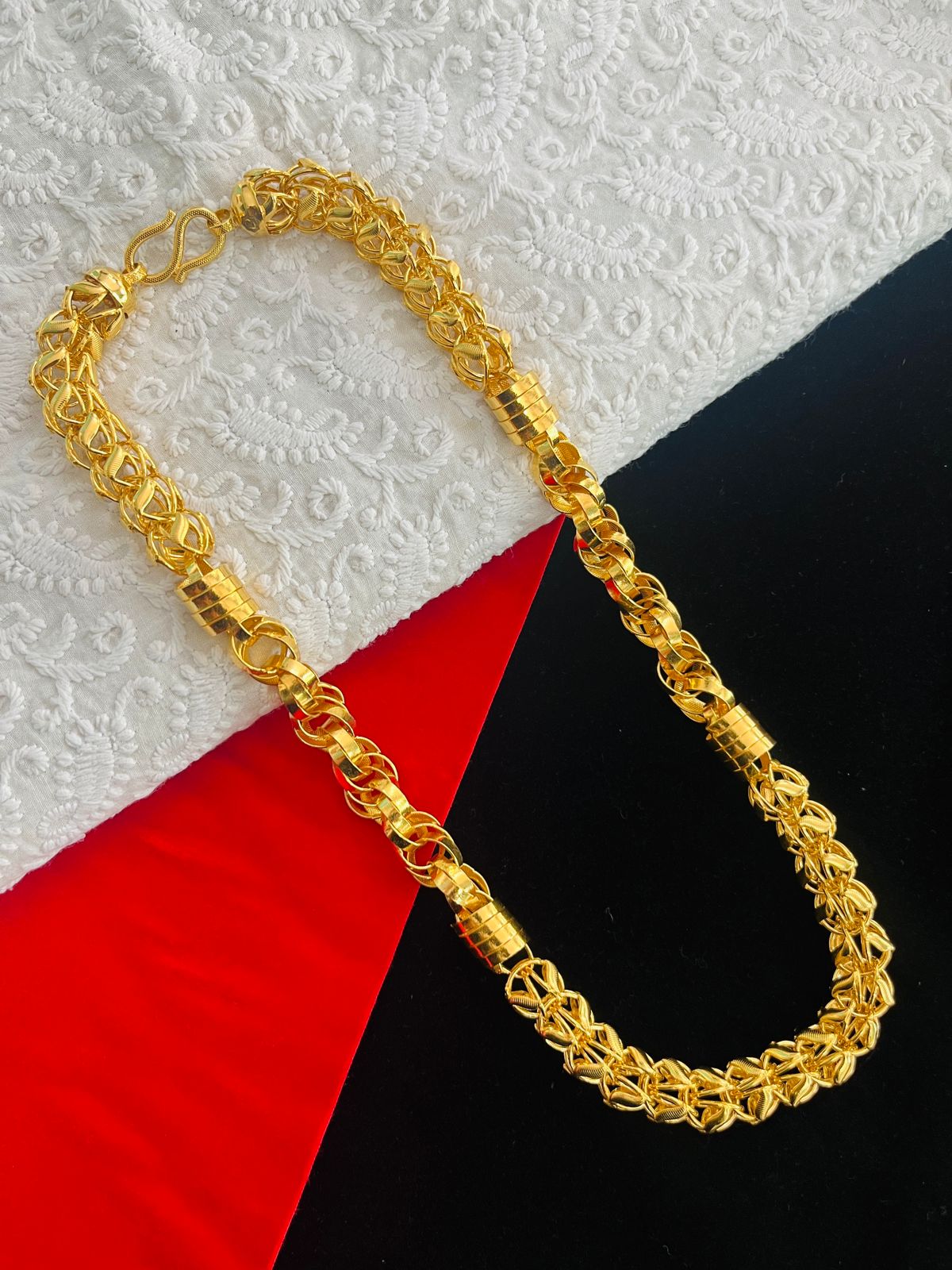 Gop Chain 1 GRAM GOLD GOP CHAIN FOR MEN DESIGN A-652 – Radhe Imitation