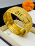 1 GRAM GOLD JAY BHOLE KI PUNJABI KADA FOR MEN DESIGN A-26