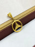 1 GRAM GOLD TRIANGLE PENDANT FOR MEN DESIGN A-464
