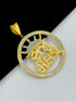1 GRAM GOLD CROWN WITH RAJA MELDI PENDANT FOR MEN DESIGN A-512