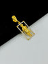 1 GRAM GOLD JALARAM BAPA PENDANT FOR MEN DESIGN A-518