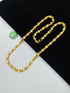 1 GRAM GOLD FLOWER DESIGN CHAIN FOR MEN DESIGN A-675