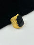 1 GRAM GOLD BLACK RING FOR MEN DESIGN A-1058