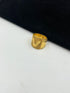1 GRAM GOLD V LETTER RING FOR MEN DESIGN A-996