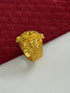 1 GRAM GOLD SHIVLING WITH MAHADEV RING FOR MEN DESIGN A-1092