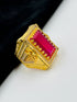 1 GRAM GOLD DIAMOND RING FOR MEN DESIGN A-1049