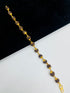 1 GRAM GOLD RUDRAKSHA BRACELET FOR MEN DESIGN A-366