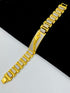 1 GRAM GOLD JAGUAR DIAMOND BRACELET FOR MEN DESIGN A-385